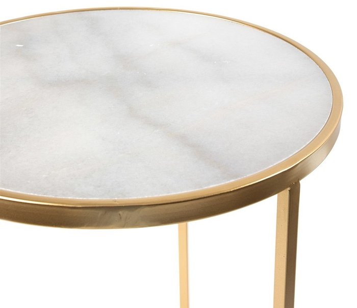 Столик кофейный с белым мрамором - купить Кофейные столики по цене 14090.0