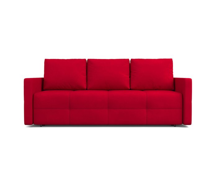 Прямой диван-кровать Марсель красного цвета - купить Прямые диваны по цене 36490.0