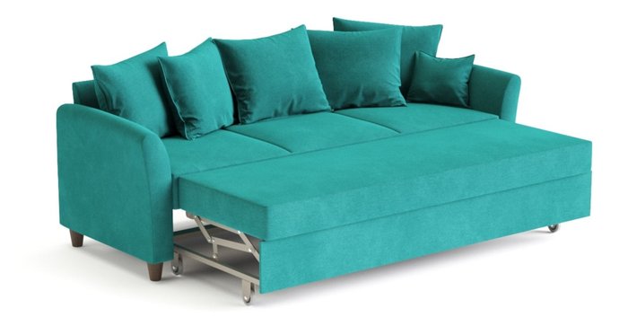 Диван-кровать Катарина бирюзового цвета - лучшие Прямые диваны в INMYROOM