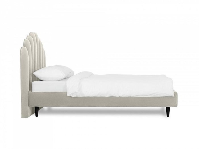 Кровать Queen II Sharlotta L 160х200 светло-серого цвета  - лучшие Кровати для спальни в INMYROOM