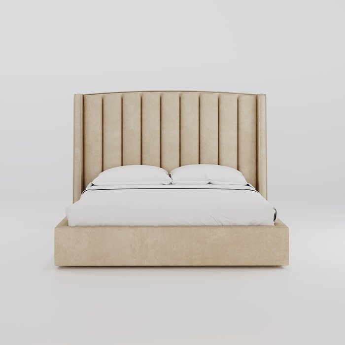 Кровать Lambro 180х200 бежевого цвета с подъемным механизмом - купить Кровати для спальни по цене 63600.0