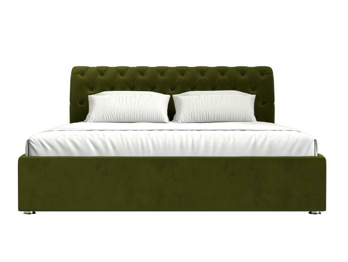 Кровать Сицилия 200х200 зеленого цвета с подъемным механизмом - купить Кровати для спальни по цене 109999.0