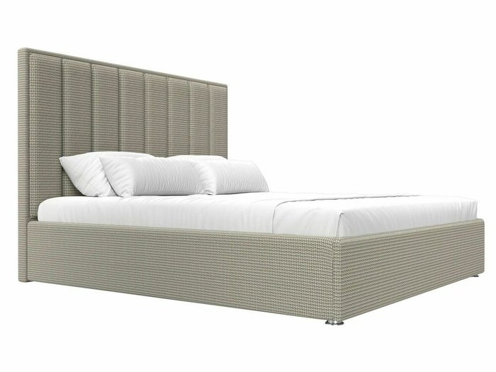 Кровать Афродита 160х200 с подъемным механизмом бежево-коричневого цвета - лучшие Кровати для спальни в INMYROOM