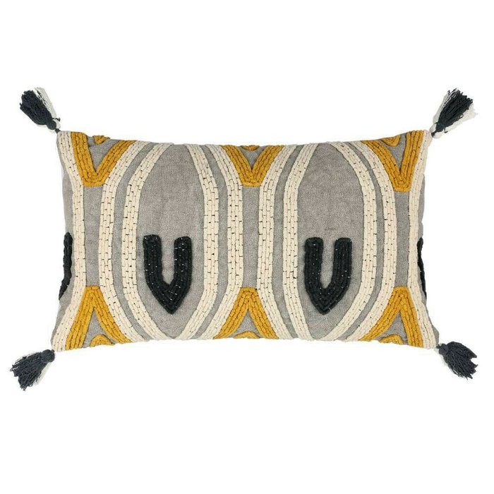 Декоративная подушка Chevery 35х60 серого цвета - купить Декоративные подушки по цене 5490.0