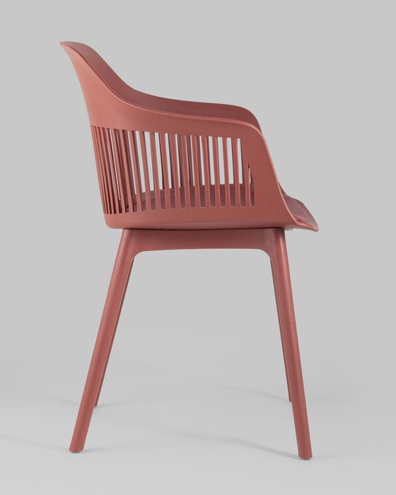 Стул Crocus бордового цвета с подушкой - лучшие Обеденные стулья в INMYROOM