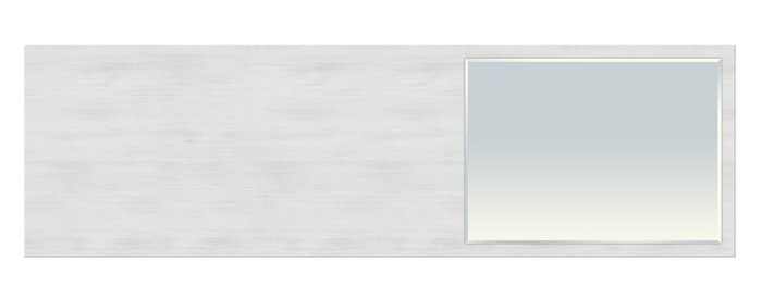 Панель с зеркалом Виктория серо-белого цвета - лучшие Настенные зеркала в INMYROOM