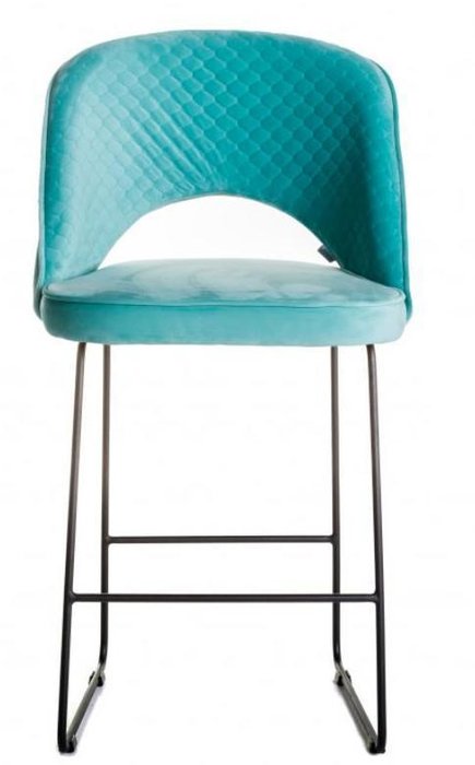 Кресло полубарное Lars светло-зеленого цвета - лучшие Барные стулья в INMYROOM
