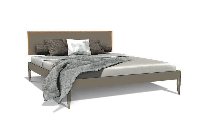 Кровать Кёльн 180х200 коричнево-серого цвета