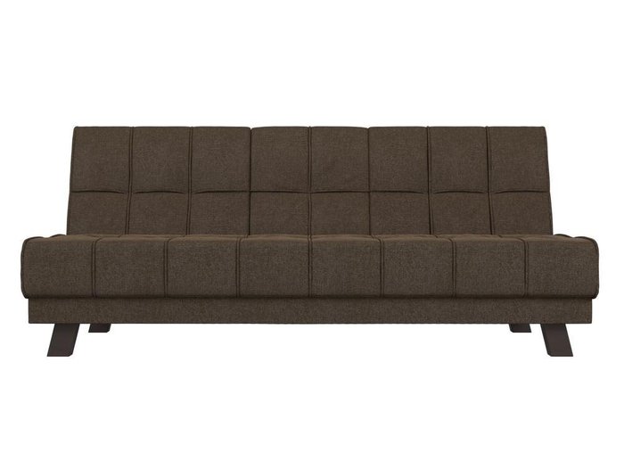 Прямой диван-кровать Винсент коричневого цвета - купить Прямые диваны по цене 30999.0