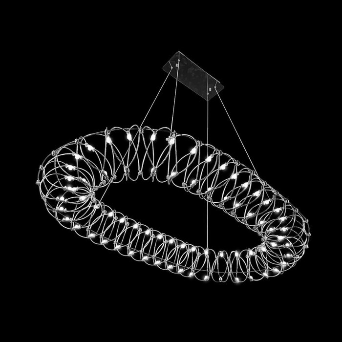 Люстра подвесная Elton oval L128 хром