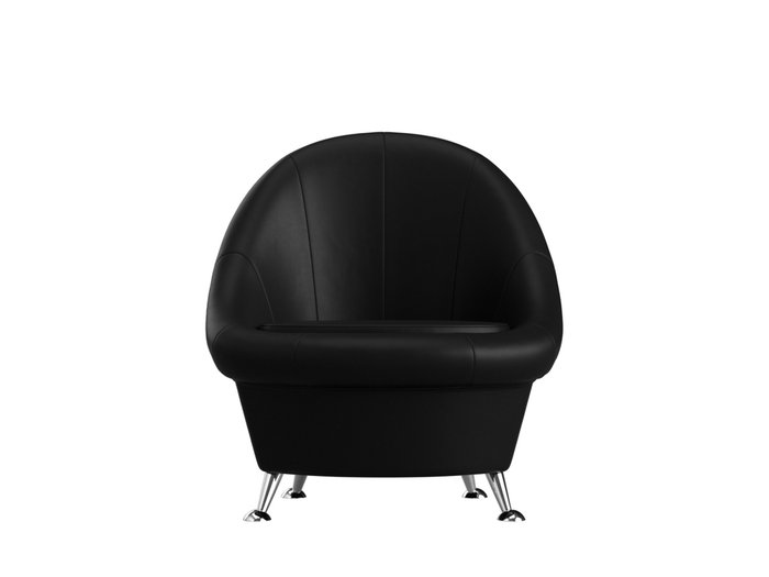 Кресло Амелия черного цвета (экокожа) - купить Интерьерные кресла по цене 18999.0