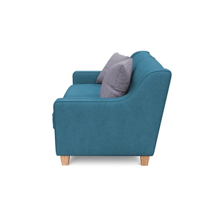 Двухместный диван Агата S синего цвета - лучшие Прямые диваны в INMYROOM