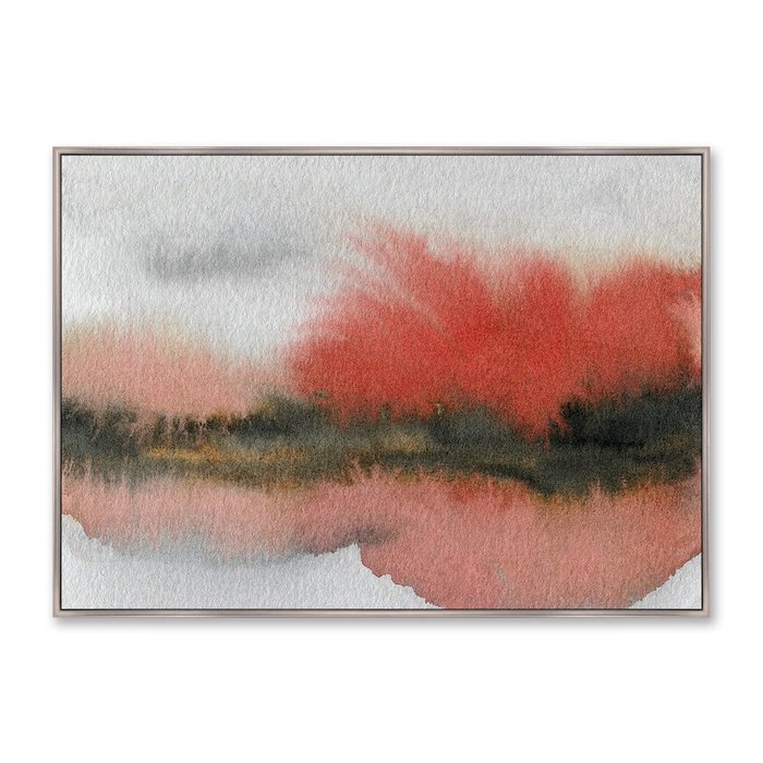 Репродукция картины на холсте Autumn colors in the reflection of the lake - купить Картины по цене 21999.0