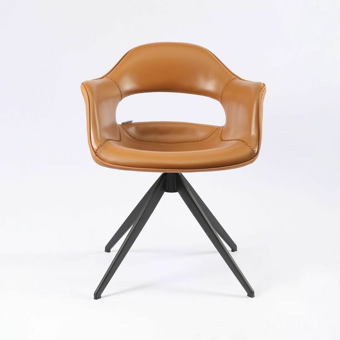 Стул вращающийся Вермонт светло-коричневого цвета - купить Обеденные стулья по цене 27900.0