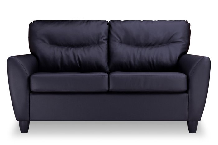 Прямой диван Наполи премиум черного цвета - лучшие Прямые диваны в INMYROOM