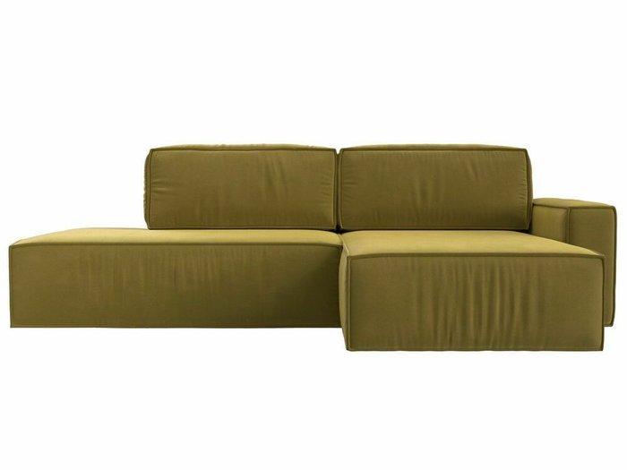 Угловой диван-кровать Прага модерн желтого цвета правый угол - купить Угловые диваны по цене 78999.0
