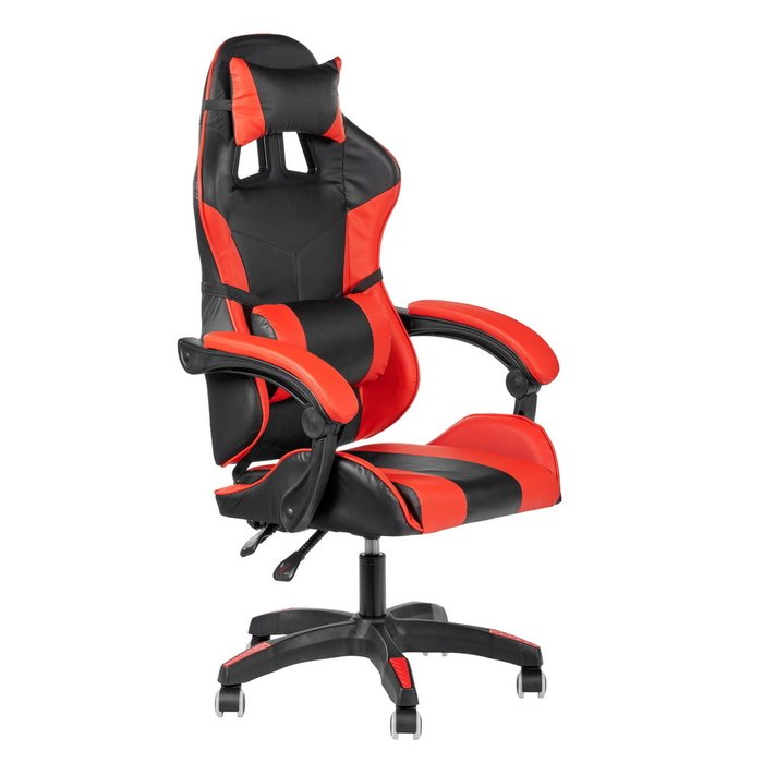 Компьютерное кресло Alfa черно-красного цвета
