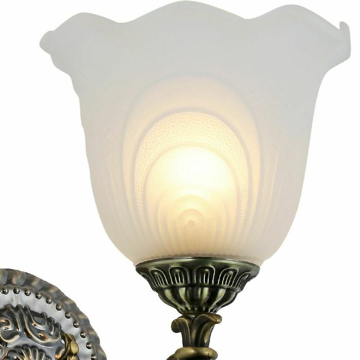 Бра 74438-0.2-01 (стекло, цвет белый) - лучшие Бра и настенные светильники в INMYROOM