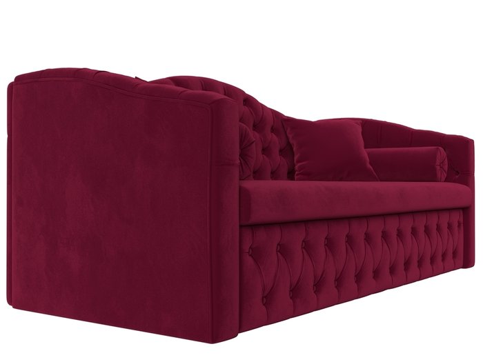 Прямой диван-кровать Мечта бордового цвета - лучшие Прямые диваны в INMYROOM