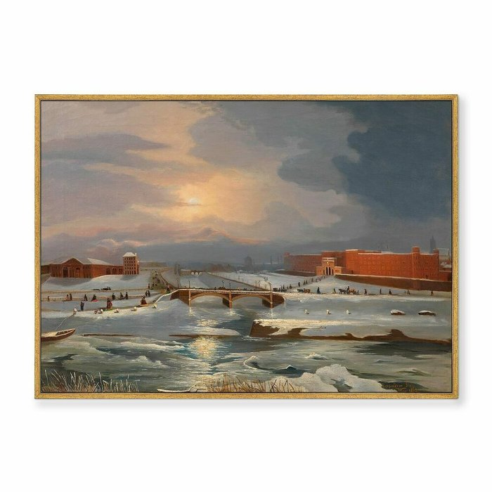 Репродукция картины на холсте Winter, 1862г. - купить Картины по цене 21999.0