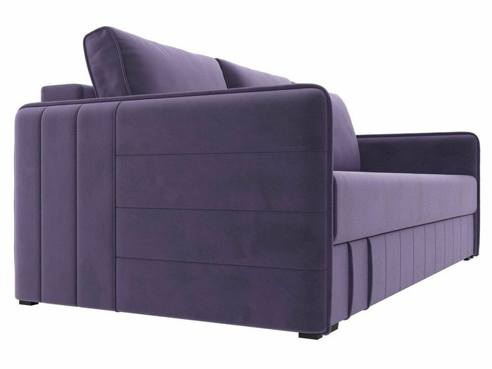 Прямой диван-кровать Слим темно-фиолетового цвета с пружинным блоком - лучшие Прямые диваны в INMYROOM