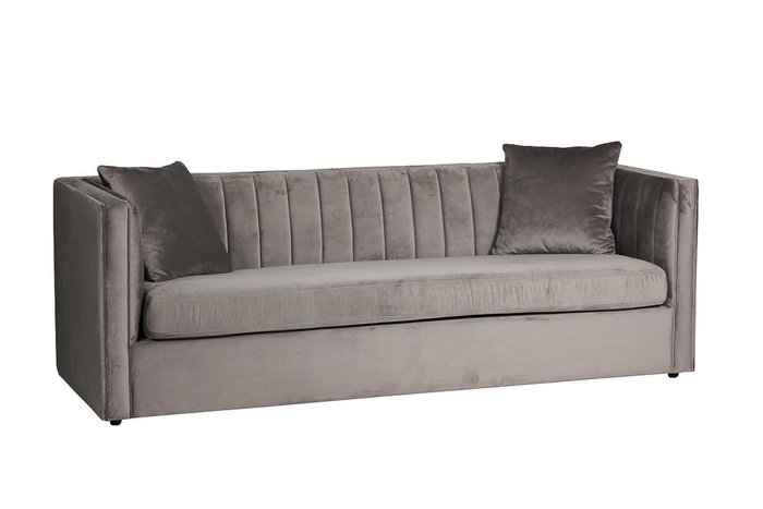 Диван раскладной Paolo серого цвета - купить Прямые диваны по цене 105300.0