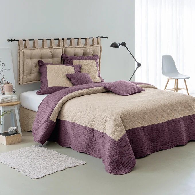 Подушка для изголовья кровати серого цвета 50x70 - лучшие Декоративные подушки в INMYROOM