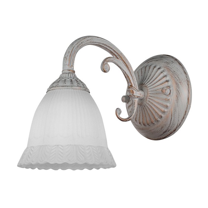 Бра Versailles 1114/1A White (стекло, цвет белый) - купить Бра и настенные светильники по цене 3050.0 Бра Versailles 1114/1A White (стекло, цвет белый) - купить Бра и настенные светильники по цене 3050.0