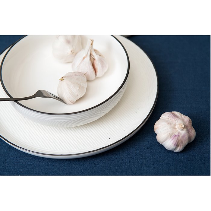 Набор из двух глубоких тарелок Contour белого цвета - купить Тарелки по цене 1660.0