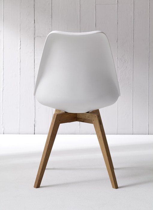 Стул Gina Bess белого цвета - лучшие Обеденные стулья в INMYROOM