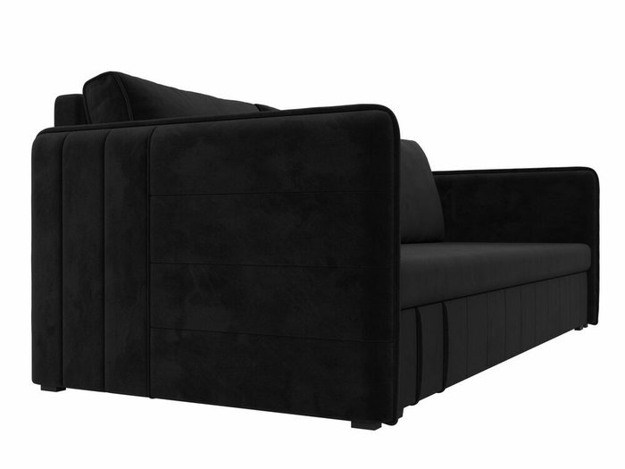 Прямой диван-кровать Слим черного цвета  - лучшие Прямые диваны в INMYROOM