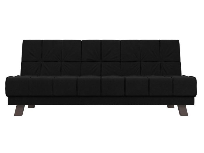 Прямой диван-кровать Винсент черного цвета - купить Прямые диваны по цене 29999.0