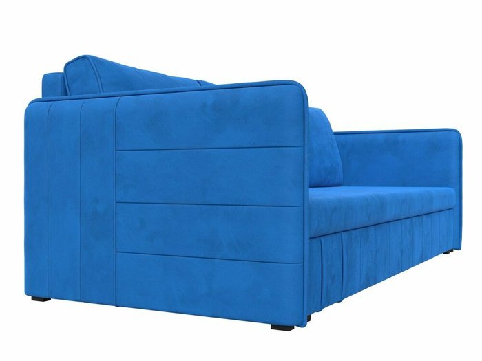Прямой диван-кровать Слим голубого цвета - лучшие Прямые диваны в INMYROOM
