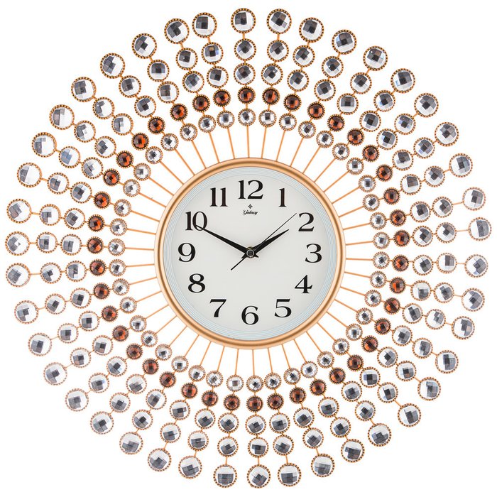 Часы настенные кварцевые серебряного цвета
