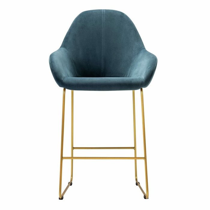 Кресло полубарное Kent Diag синего цвета - купить Барные стулья по цене 12860.0