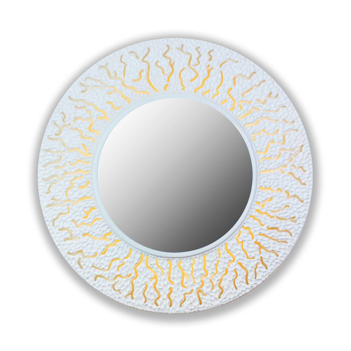 Настенное зеркало CORAL round white