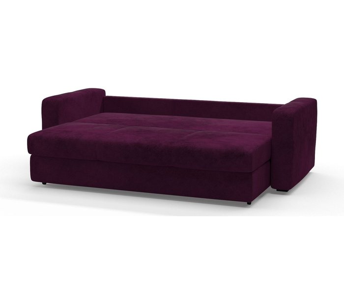 Диван-кровать Риквир в обивке из велюра фиолетового цвета - лучшие Прямые диваны в INMYROOM