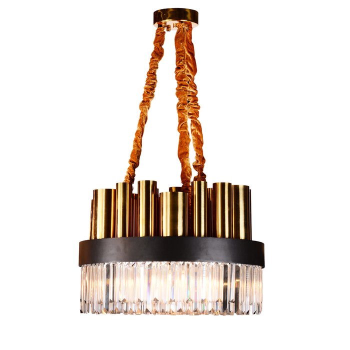 Подвесной светильник с хрустальными подвесками - купить Подвесные люстры по цене 138750.0