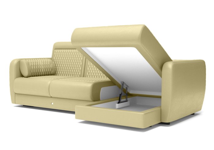 Угловой диван-кровать светло-оливкового цвета - купить Угловые диваны по цене 345000.0