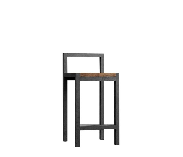 Барный стул Чарльстон черно-коричневого цвета - купить Барные стулья по цене 8990.0