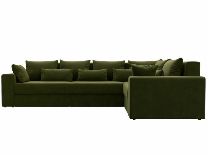 Угловой диван-кровать Майами Long зеленого цвета правый угол - купить Угловые диваны по цене 85999.0