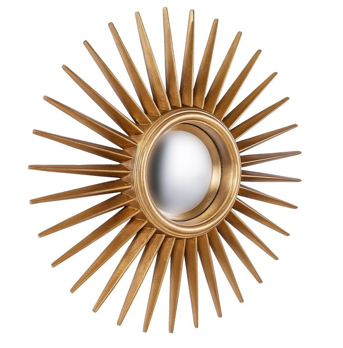 Настенное Зеркало-солнце Star Gold   - купить Настенные зеркала по цене 19500.0