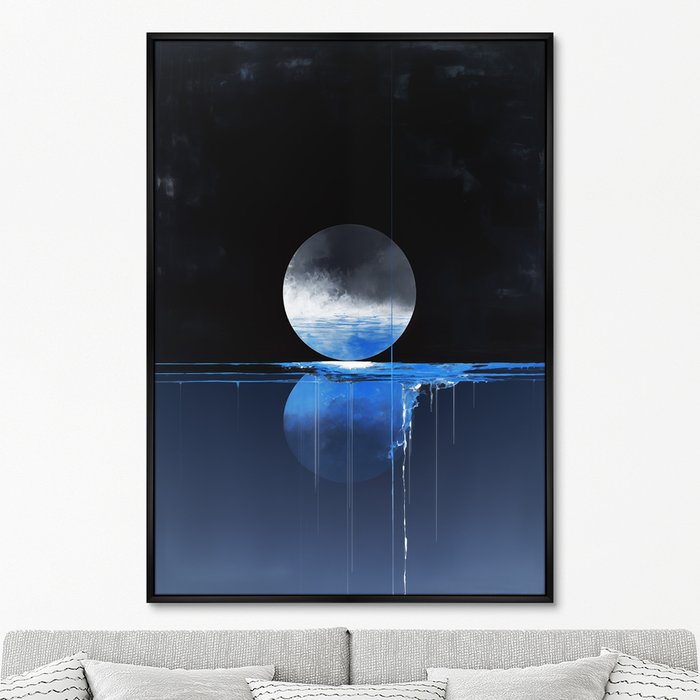 Репродукция картины Lunar reflection, 2024г. - купить Картины по цене 24999.0