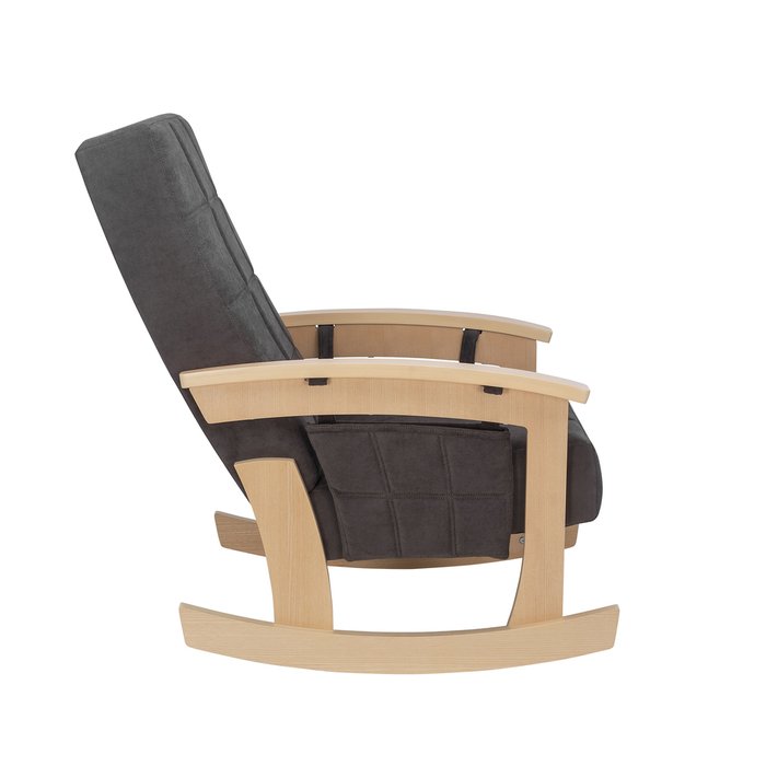 Кресло-качалка Нордик VeronaAntraziteGrey натуральное дерево - лучшие Интерьерные кресла в INMYROOM