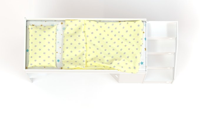 Кровать чердак Ridgimmi 11 80х190 белого цвета - лучшие Кровати-чердаки в INMYROOM