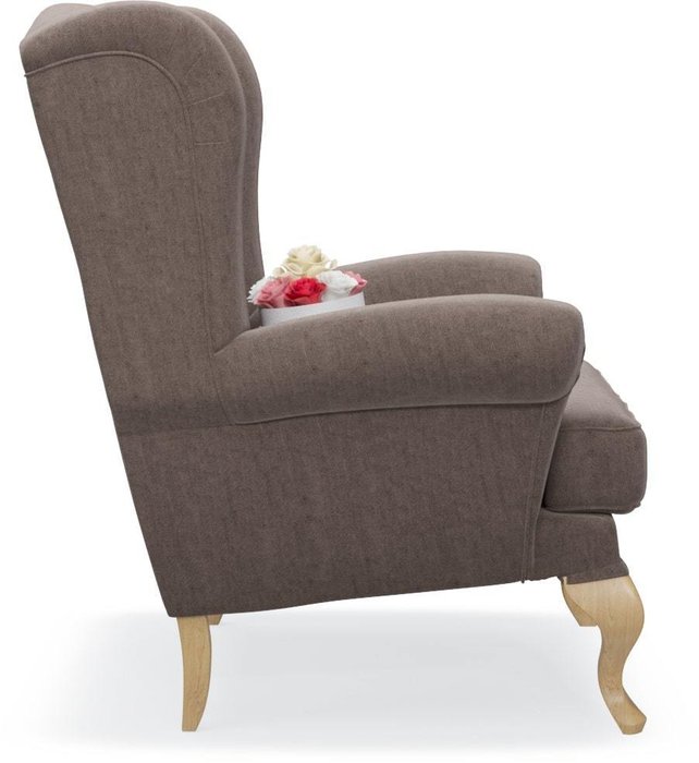 Кресло Charmaine коричневого цвета - лучшие Интерьерные кресла в INMYROOM