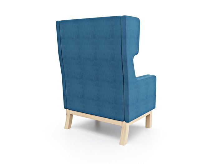 Кресло Айверс Хай синего цвета - купить Интерьерные кресла по цене 28878.0