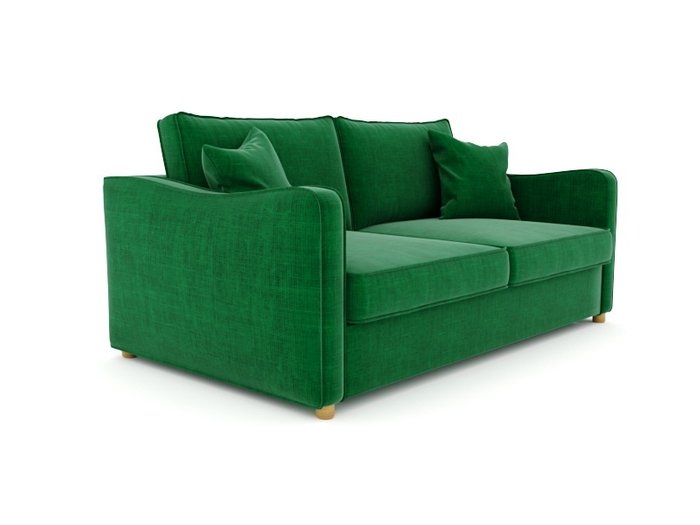 Диван-кровать Мальмо зеленого цвета - лучшие Прямые диваны в INMYROOM