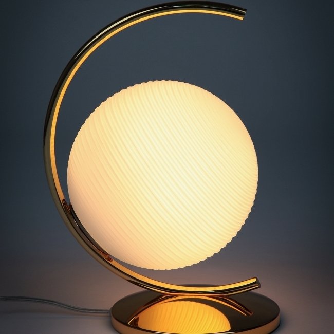 Настольный светильник с круглым плафоном - лучшие Настольные лампы в INMYROOM