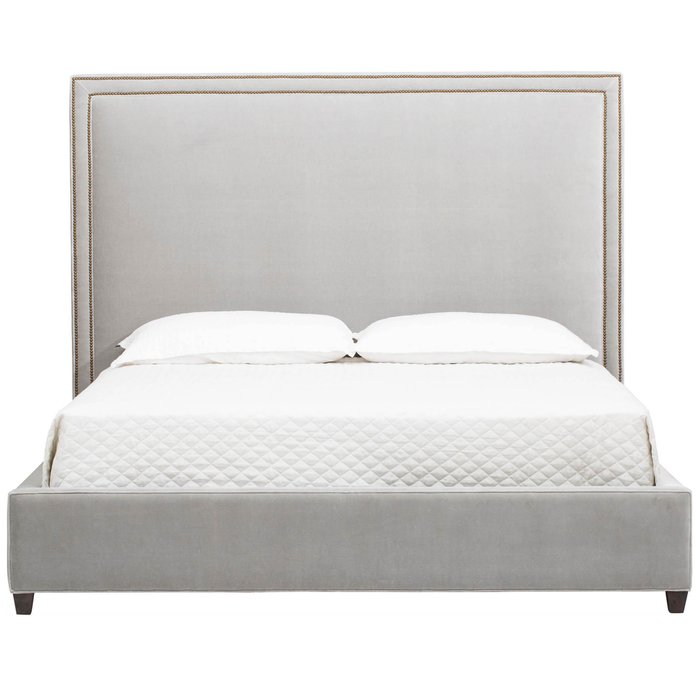 Кровать DakotaD светло-серого цвета 160х200  - купить Кровати для спальни по цене 102000.0